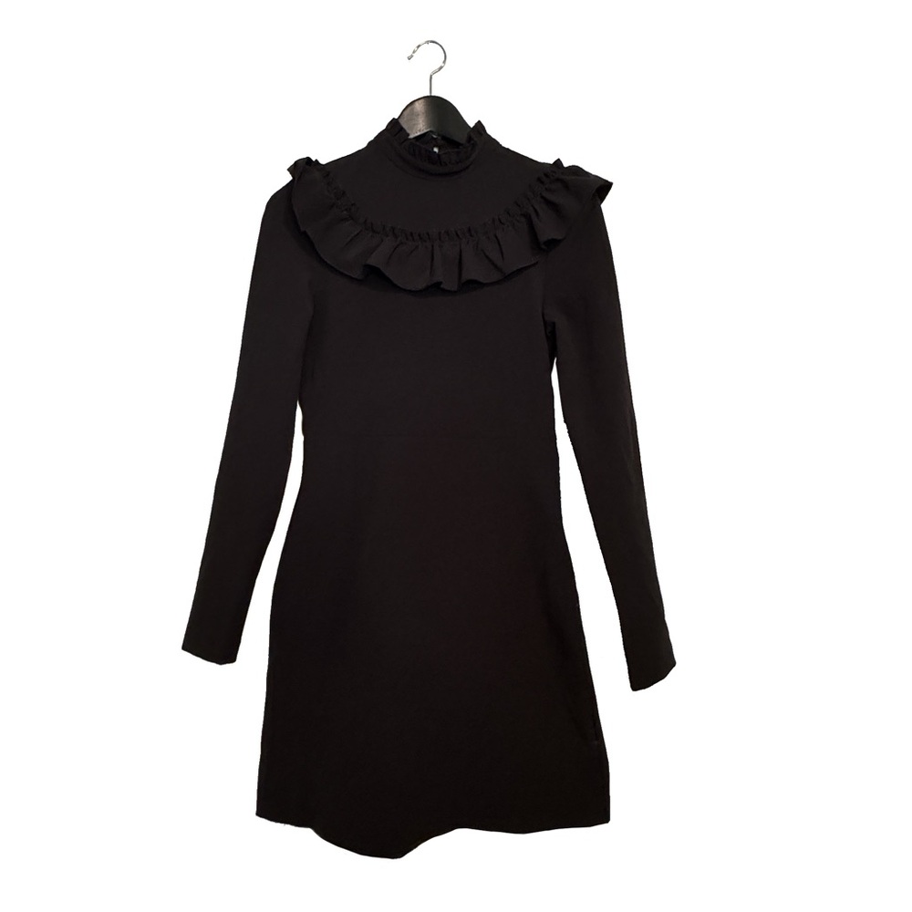 frilly turtleneck goth longsleeve dress <3